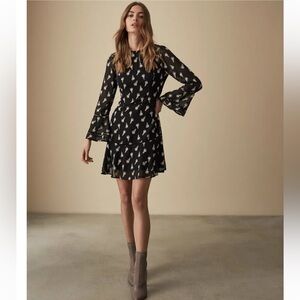 REISS Floral Print Dress Size 6